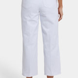 Coco Relaxed Wide Leg Crop Jeans - Optic White