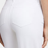 Teresa Wide Leg Ankle Jeans - Optic White