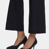 Teresa Wide Leg Ankle Jeans - Black