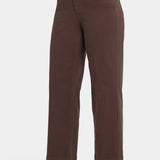 Teresa Wide Leg Ankle Jeans - Coffee Bean