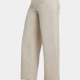 Teresa Wide Leg Ankle Jeans - Feather