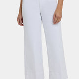 Teresa Wide Leg Ankle Jeans - Optic White