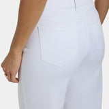 Teresa Wide Leg Ankle Jeans - Optic White