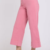 Teresa Wide Leg Ankle Jeans - Desert Rose