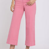 Teresa Wide Leg Ankle Jeans - Desert Rose