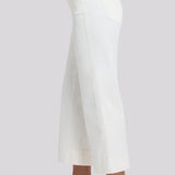 Teresa Wide Leg Ankle Jeans - Vintage White