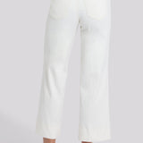 Teresa Wide Leg Ankle Jeans - Vintage White