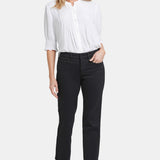 Marilyn Straight Ankle Jeans - Black