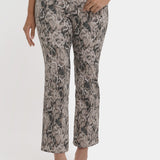Marilyn Straight Ankle Jeans - Desert Python