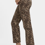 Marilyn Straight Ankle Jeans - Savanna Leopard
