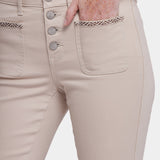 Marilyn Straight Ankle Jeans - Feather
