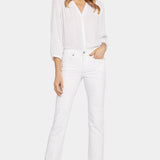 Marilyn Straight Jeans In Tall - Optic White