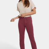 Marilyn Straight Jeans - True Burgundy