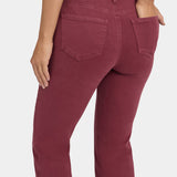Marilyn Straight Jeans - True Burgundy