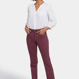 Marilyn Straight Jeans - Dark Cherry