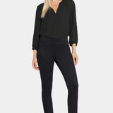 Skinny Ankle Pull-On Jeans - Black