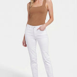 Sheri Slim Ankle Jeans - Optic White