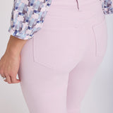 Sheri Slim Straight Ankle Jeans - Light Lilac