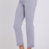 Sheri Slim Straight Ankle Jeans - Vintage Lavender