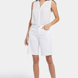 Lilly Denim Shorts - Optic White