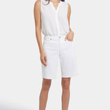 Lilly Denim Shorts - Optic White