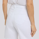 Erin Relaxed Denim Shorts - Optic White