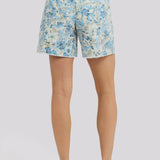 Berkyn Relaxed Denim Shorts - Blue Blooms