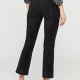 Slim Bootcut Pull-On Pants - Black