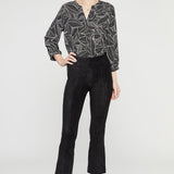 Slim Bootcut Pull-On Pants - Black