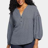 Paulina Peasant Blouse - Diamond Peak