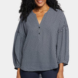 Paulina Peasant Blouse - Diamond Peak