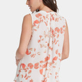 Sleeveless Pintuck Blouse  - Aurora