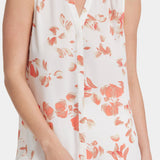 Sleeveless Pintuck Blouse  - Aurora