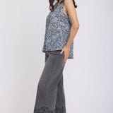 Sleeveless Pintuck Blouse - Aria Arabesque