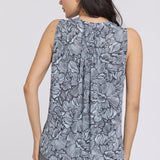 Sleeveless Pintuck Blouse - Aria Arabesque