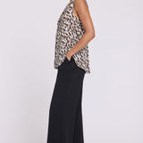 Sleeveless Pintuck Blouse - Geo Gala