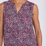 Sleeveless Pintuck Blouse - Catarina