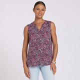 Sleeveless Pintuck Blouse - Catarina