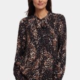 Tie-Neck Blouse - Le Montclair