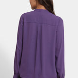 Tie-Neck Blouse - Grape Royale