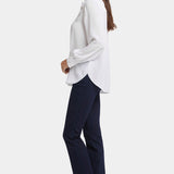 Ruffle Neck Blouse - Optic White