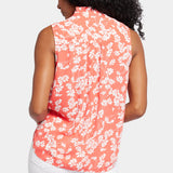 Sleeveless Ruffle Neck Blouse - Magdalene