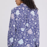 Pleated Front Tunic - Poppies at Dusk