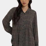 Pleated Peasant Blouse - Meadowlark