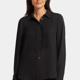 Tuxedo Blouse - Black