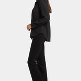 Tuxedo Blouse - Black