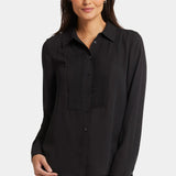 Tuxedo Blouse - Black