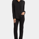 Tuxedo Blouse - Black