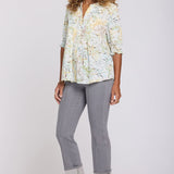Pleated Short Sleeved Blouse - Chateau Jardin