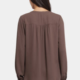 Simone Blouse - Coffee Bean